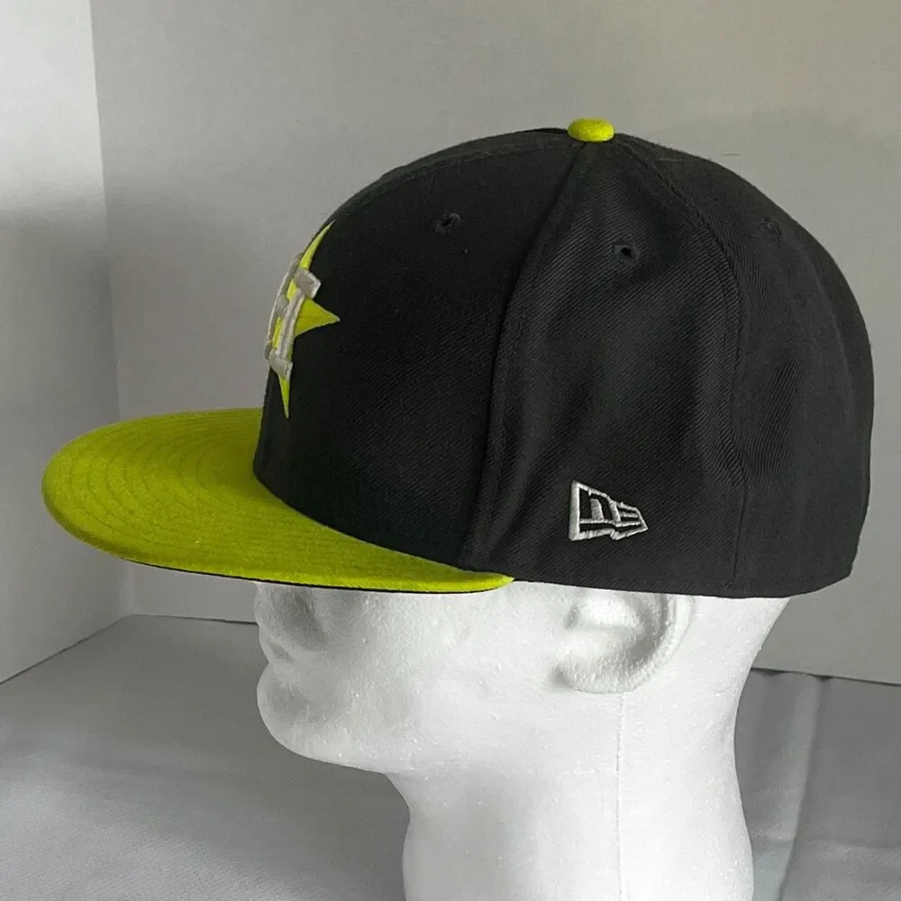 RARE - NEW - HOUSTON ASTROS New Era 59Fifty Gray Lime Fitted 7 5/8